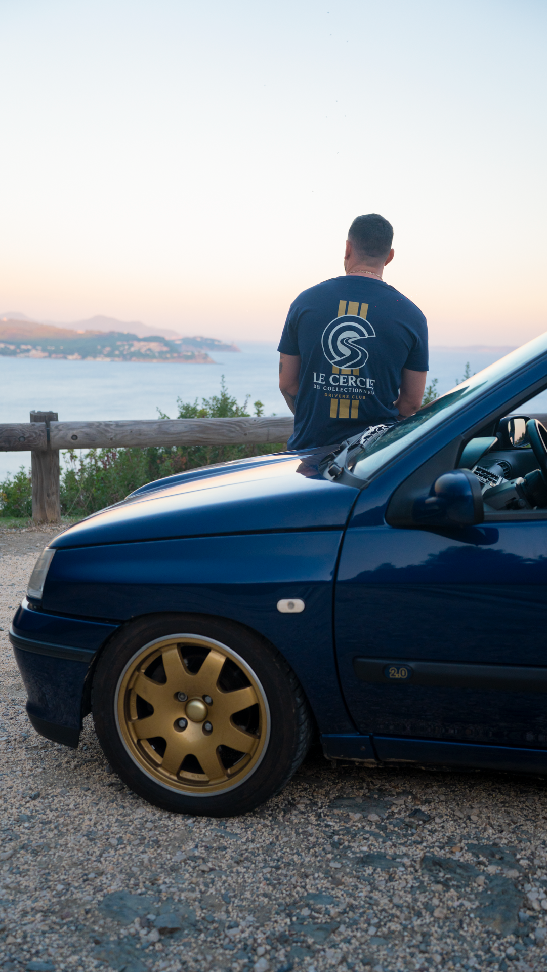 T-shirt Drivers Club inspiration Williams bleu nuit – vue de dos